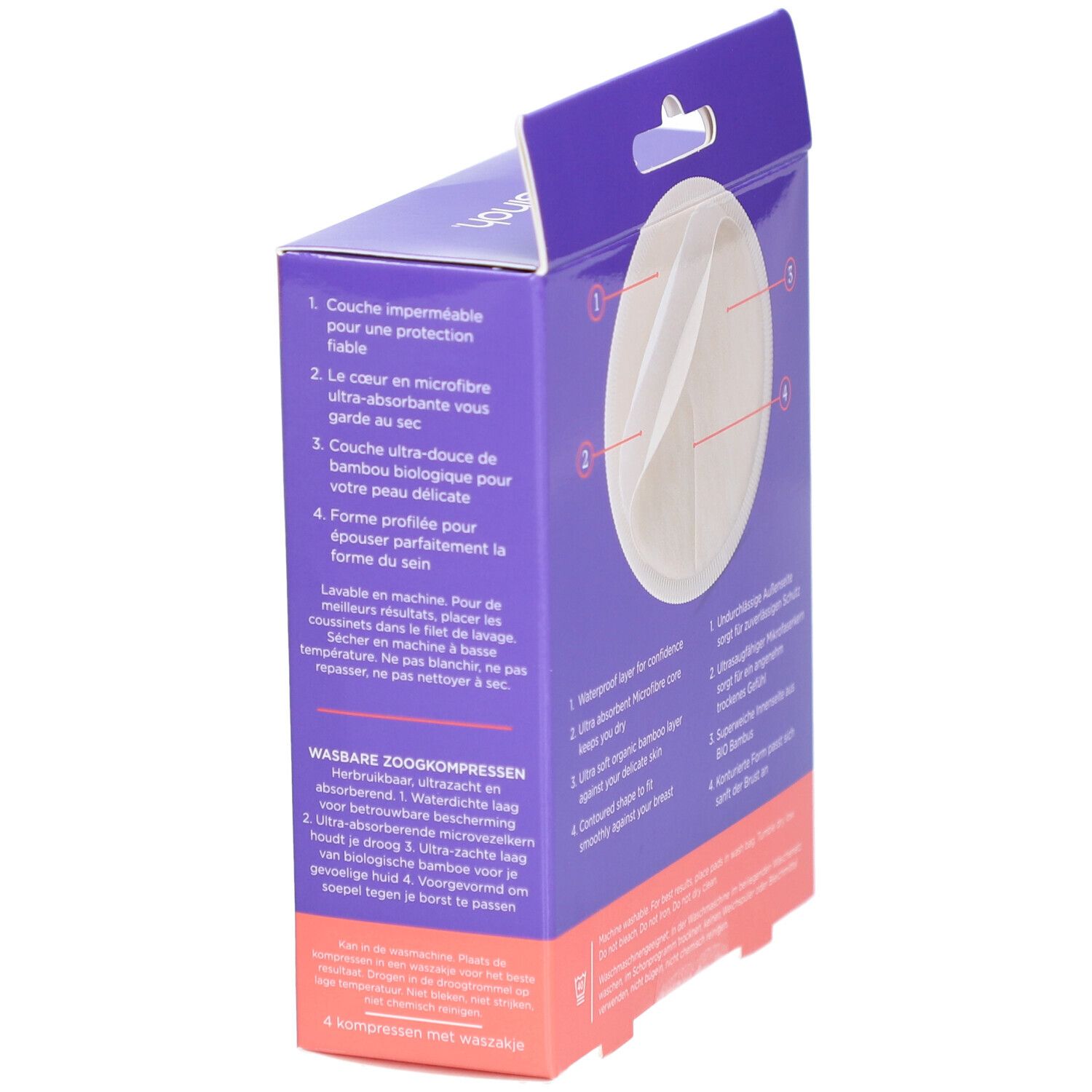 Lansinoh Coussinets d'allaitement lavables