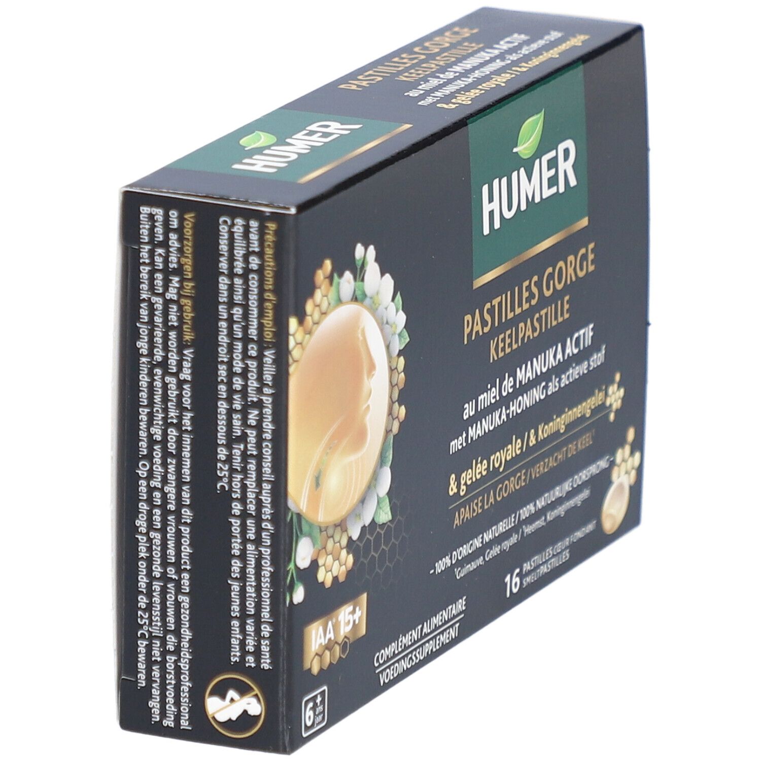 HUMER Keelspastille met manuka-honing & koninginnegelei