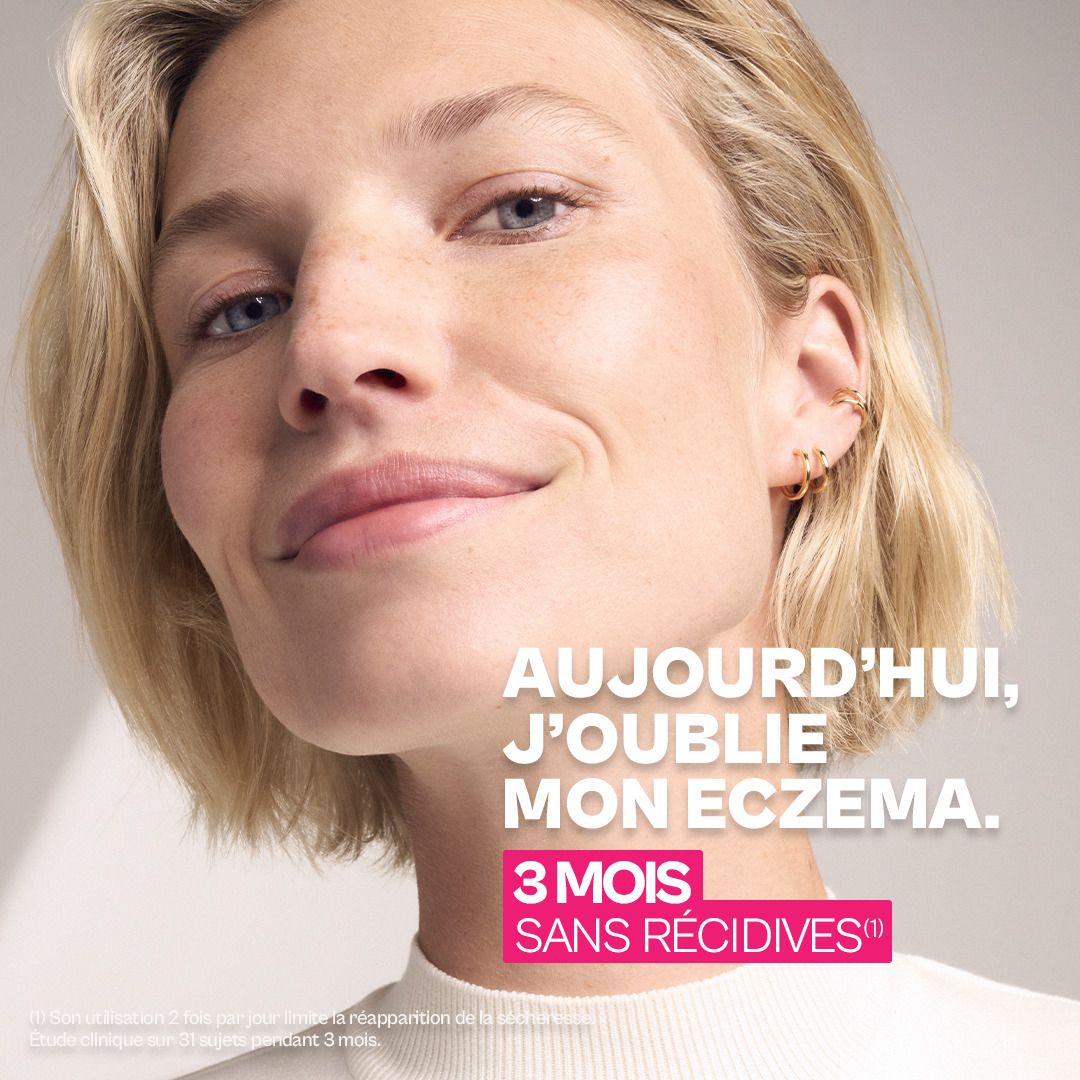 Boîte de Gel-crème calmant A-Derma Exomega Visage, vue de face.