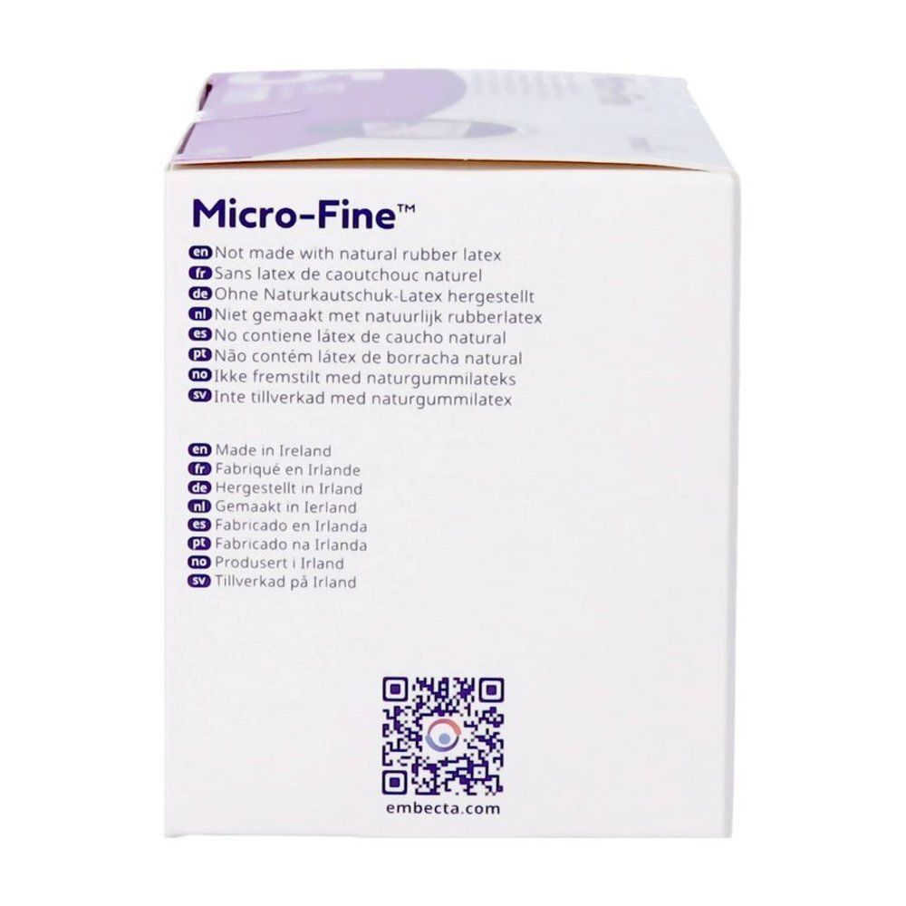 Verpakking Micro-Fine™ pennaalden. 5 mm, 31G. 100 stuks. Merk Embecta™.