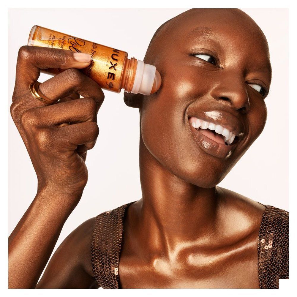 Nuxe Huile Prodigieuse Or Roll-On met gouden glitters.