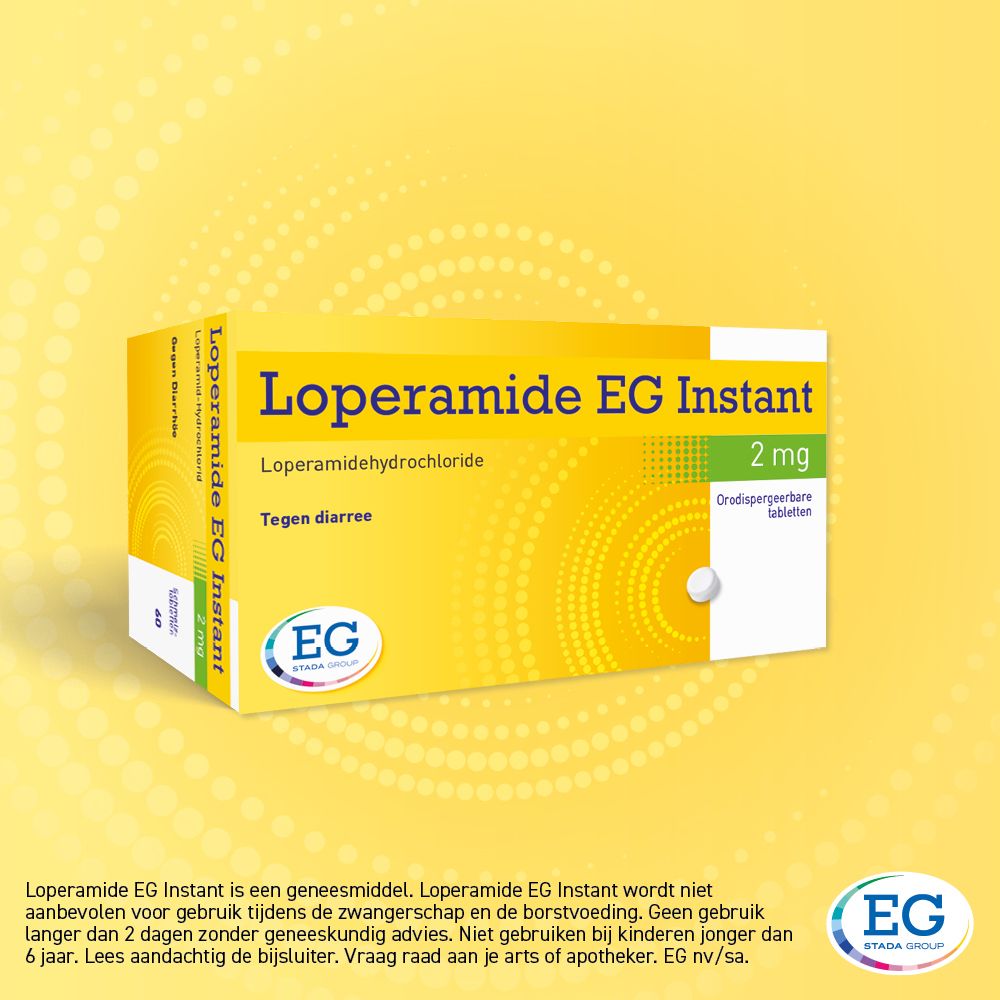 Loperamide EG Instant - snelwerkend middel tegen diarree