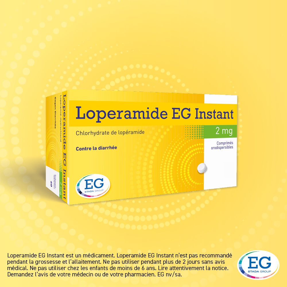 Loperamide EG Instant – médicament rapide contre la diarrhée