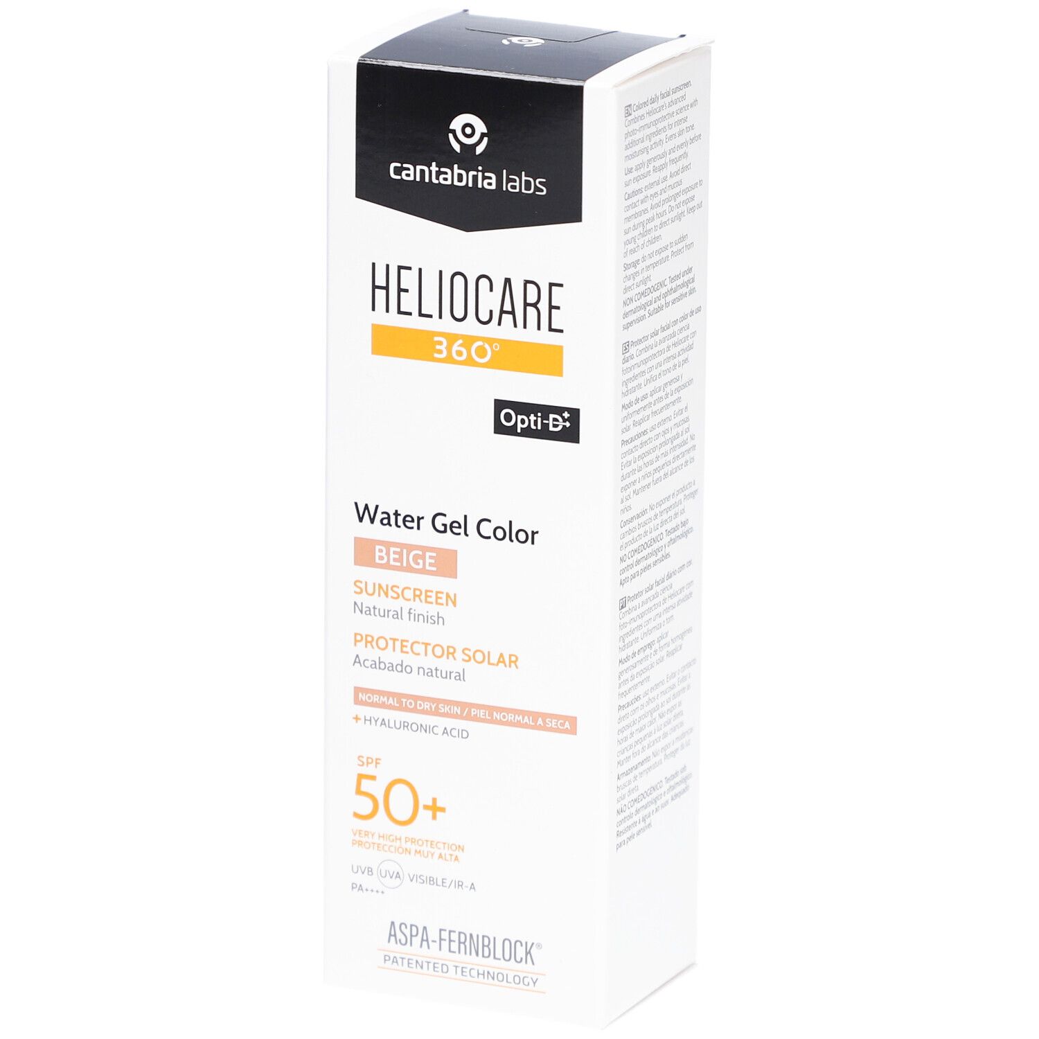 Heliocare 360 ° Water Gel Color Beige SPF50+ Zonnebescherming met natuurlijke finish