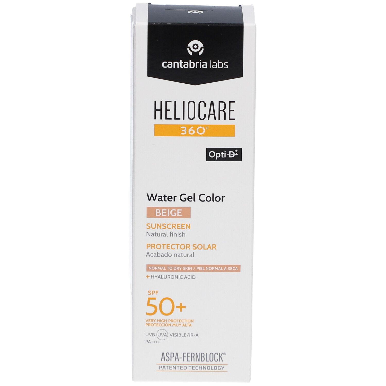 Heliocare 360 ° Water Gel Color Beige SPF50+ Zonnebescherming met natuurlijke finish