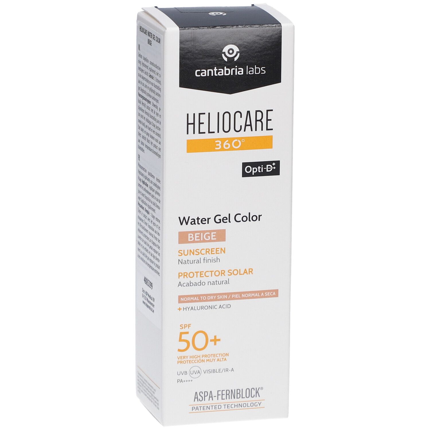 Heliocare 360 ° Water Gel Color Beige SPF50+ Zonnebescherming met natuurlijke finish
