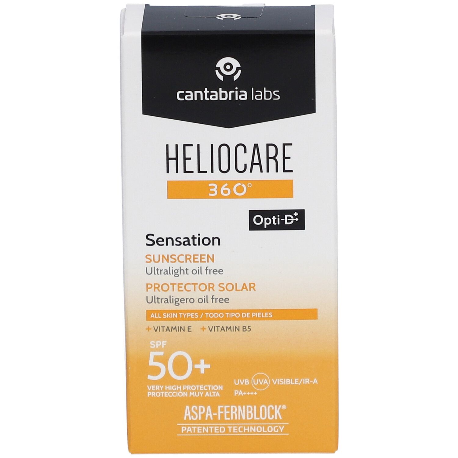 Heliocare 360 ° Sensation SPF 50 + Ultralichte olievrije zonnebescherming