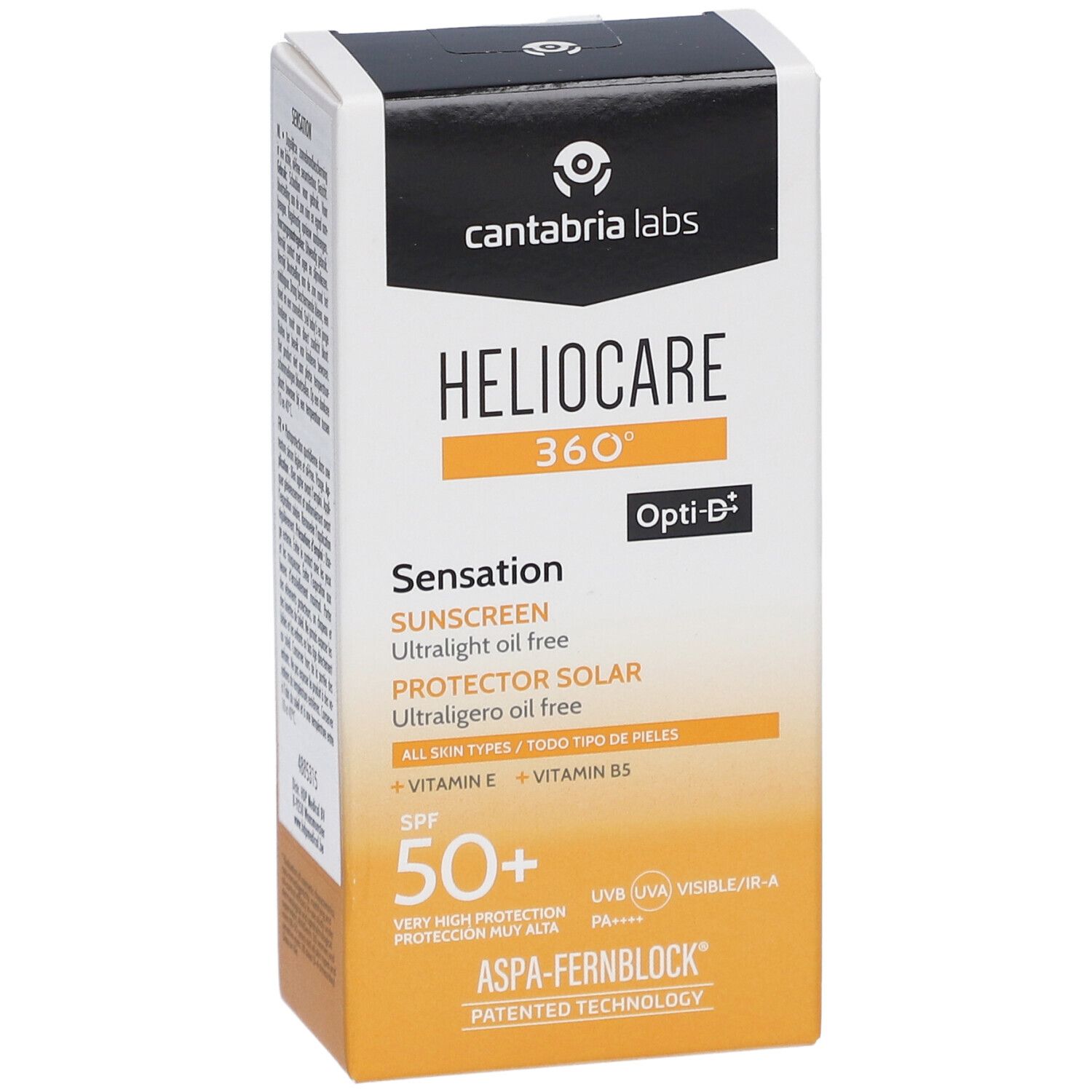 Heliocare 360 ° Sensation SPF 50 + Ultralichte olievrije zonnebescherming