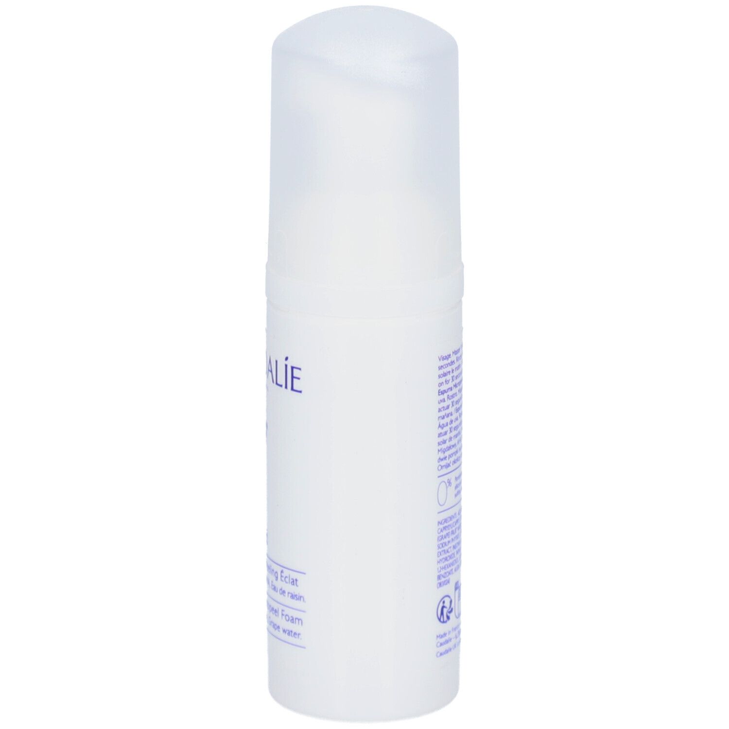 Witte fles met sproeikop. Opschrift: Caudalie, Vinoperfect.