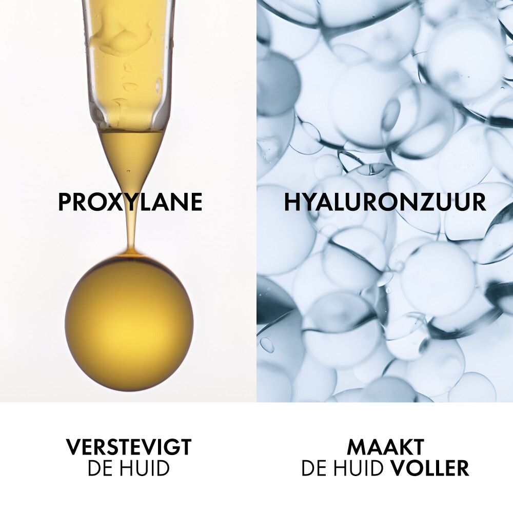 Crèmepot met witte deksel. Opschrift: VICHY, NEOVADIOL, COMPENSATING COMPLEX, NIGHT.