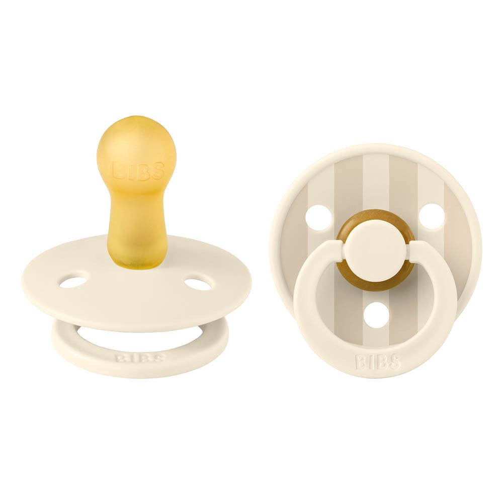 BIBS STUDIO Colour 2 Pack Pin - Ivory Vanilla Mix | +6 maanden