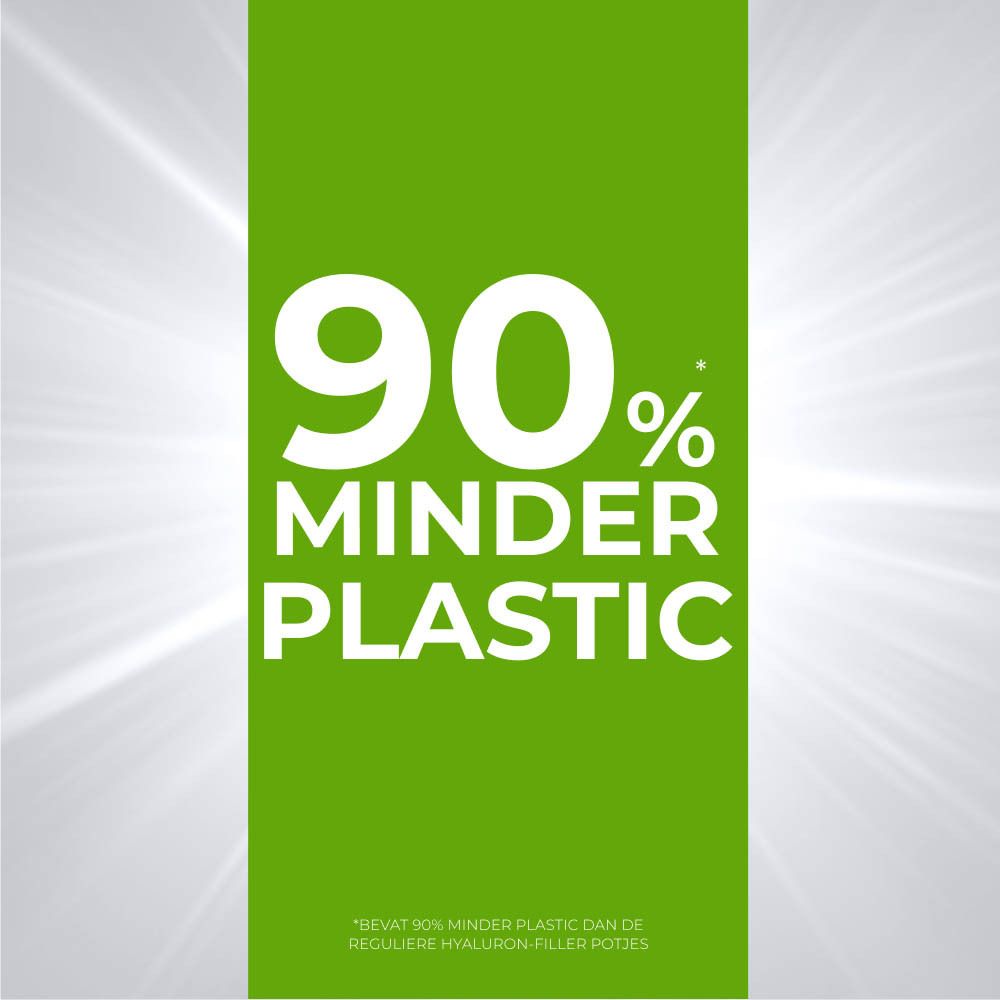 Doos met product en navulling. Eucerin Hyaluron-Filler + 3x Effect Nachtcrème.