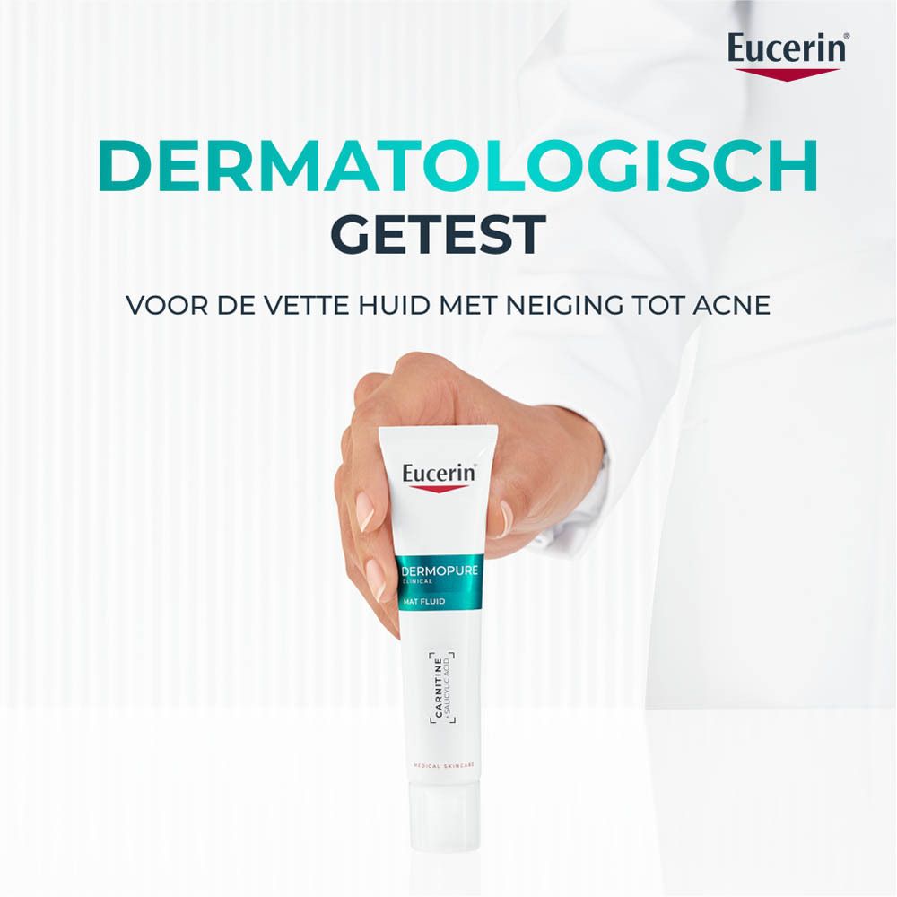 Eucerin Dermopure Clinical Mat Fluid. Product wordt vastgehouden.