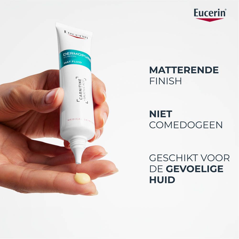 Eucerin Dermopure Clinical Mat Fluid. Product wordt vastgehouden.