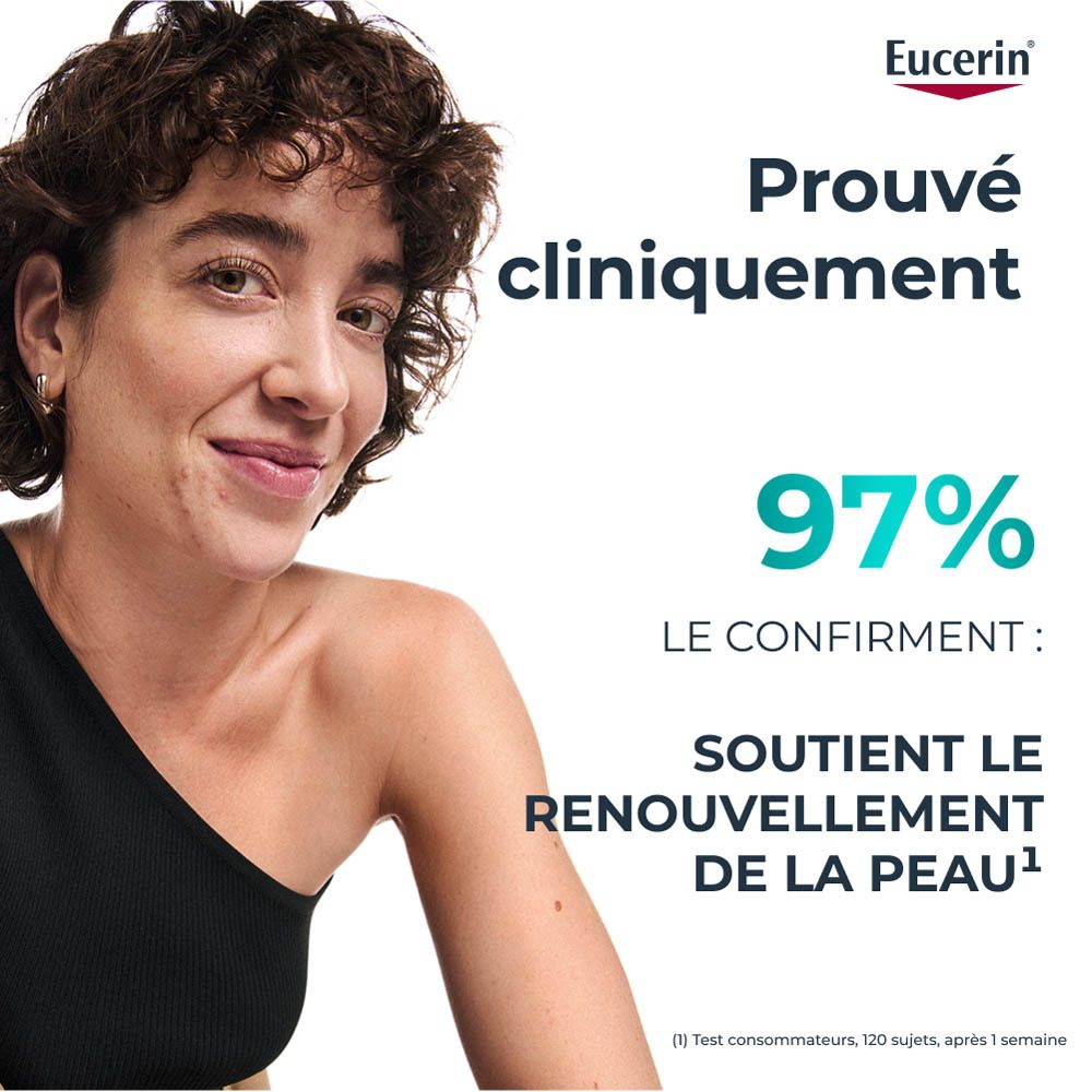 Eucerin Dermopure Clinical Peeling 10 et emballage. Produit et emballage côte à côte.