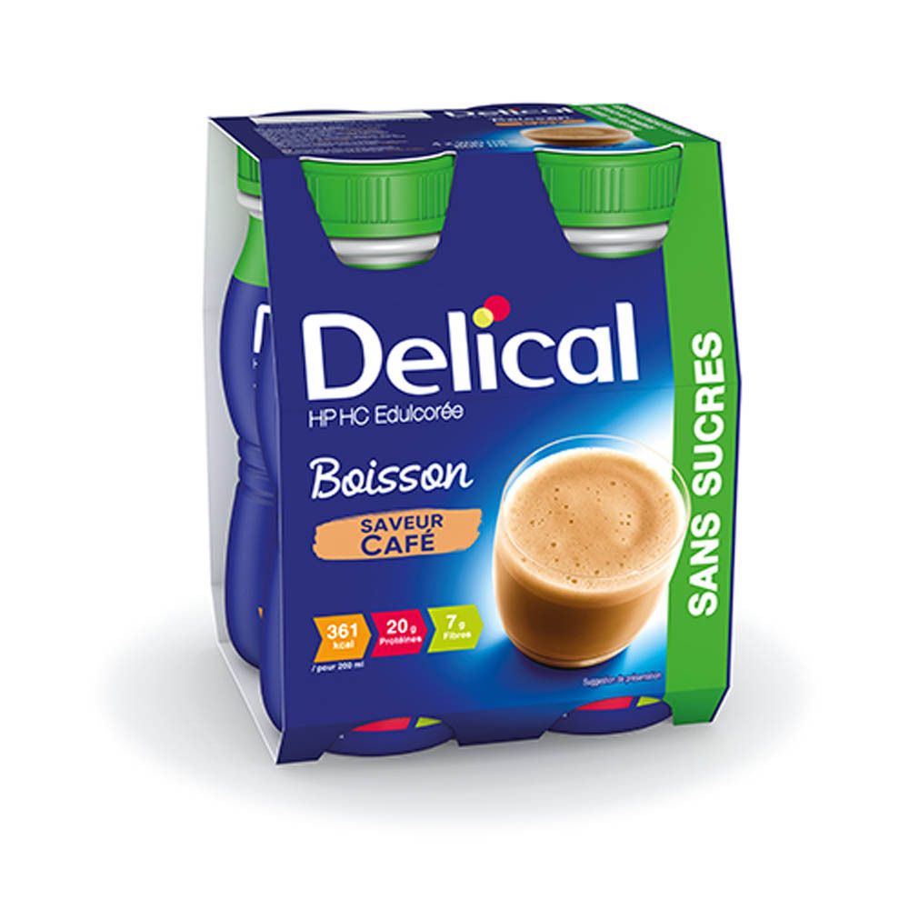 Delical Drank HP HC Gezoet Zonder Suiker Koffie