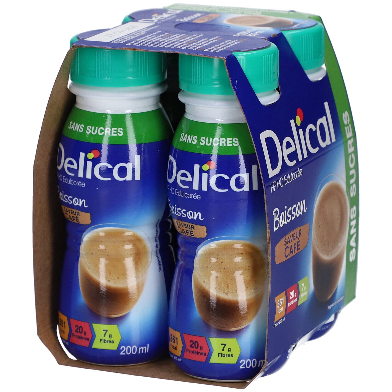 Delical Drank HP HC Gezoet Zonder Suiker Koffie