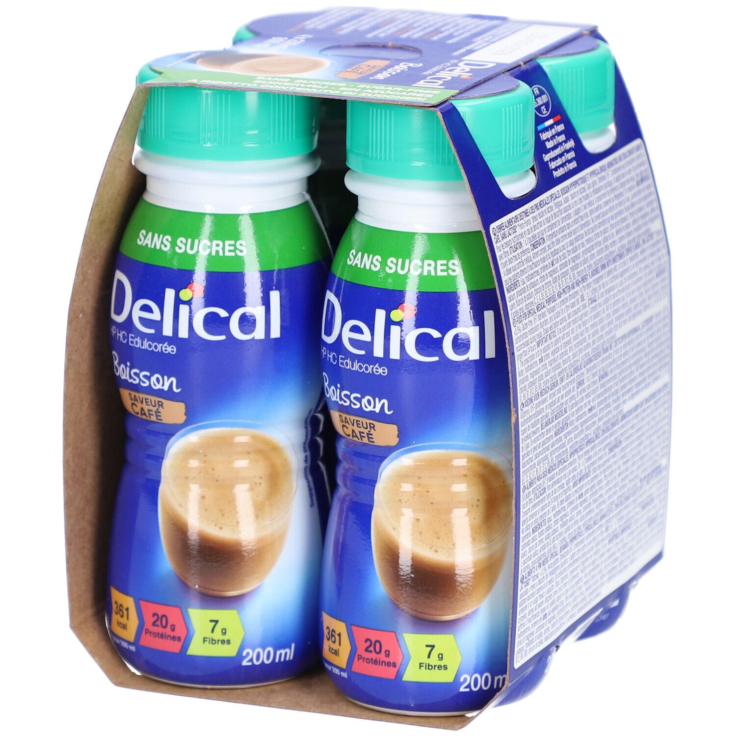 Delical Drank HP HC Gezoet Zonder Suiker Koffie
