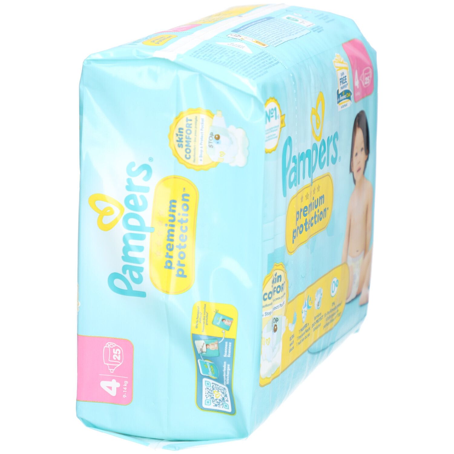 Pampers Premium Protection™  Taille 4 (9-14 kg)