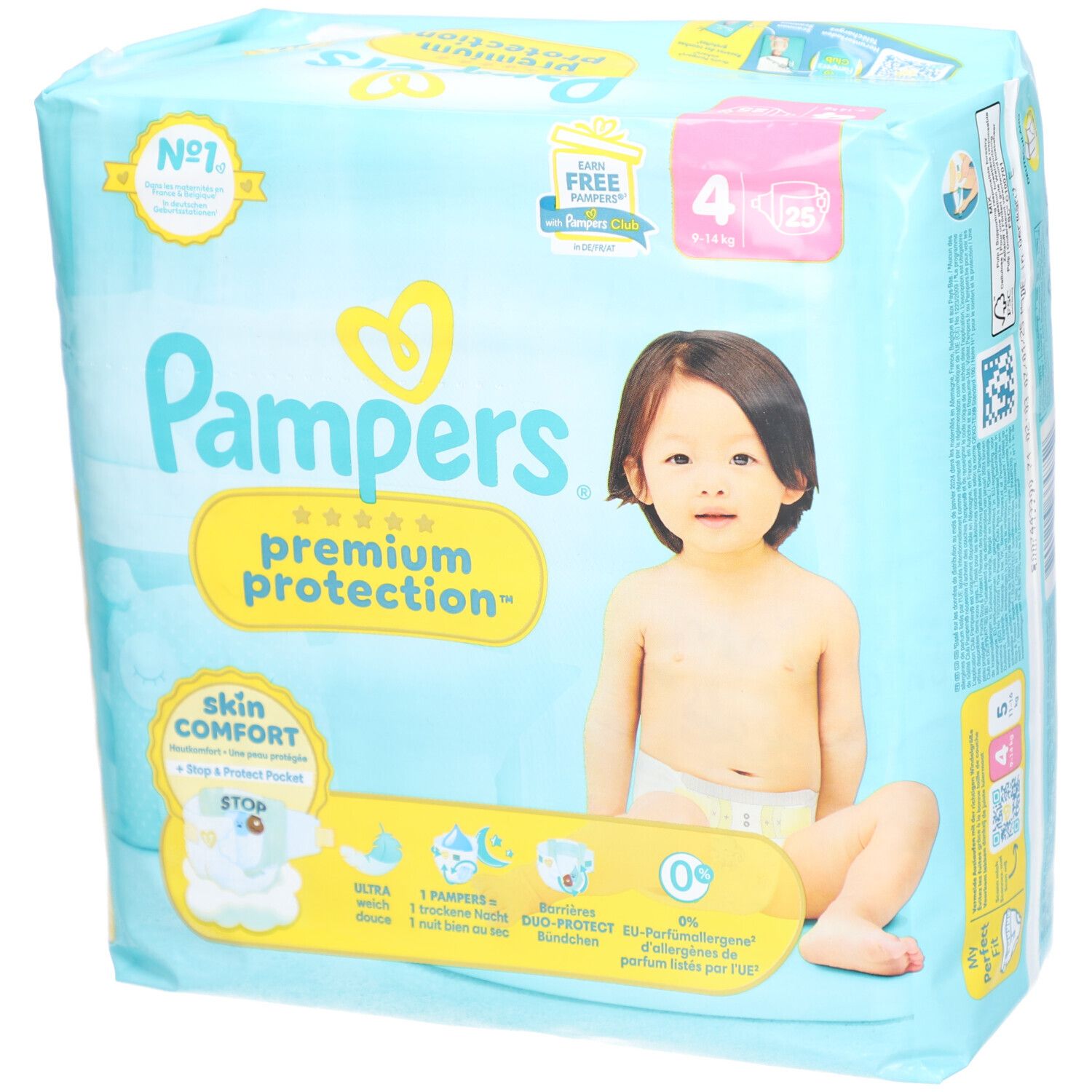 Pampers Premium Protection™  Taille 4 (9-14 kg)