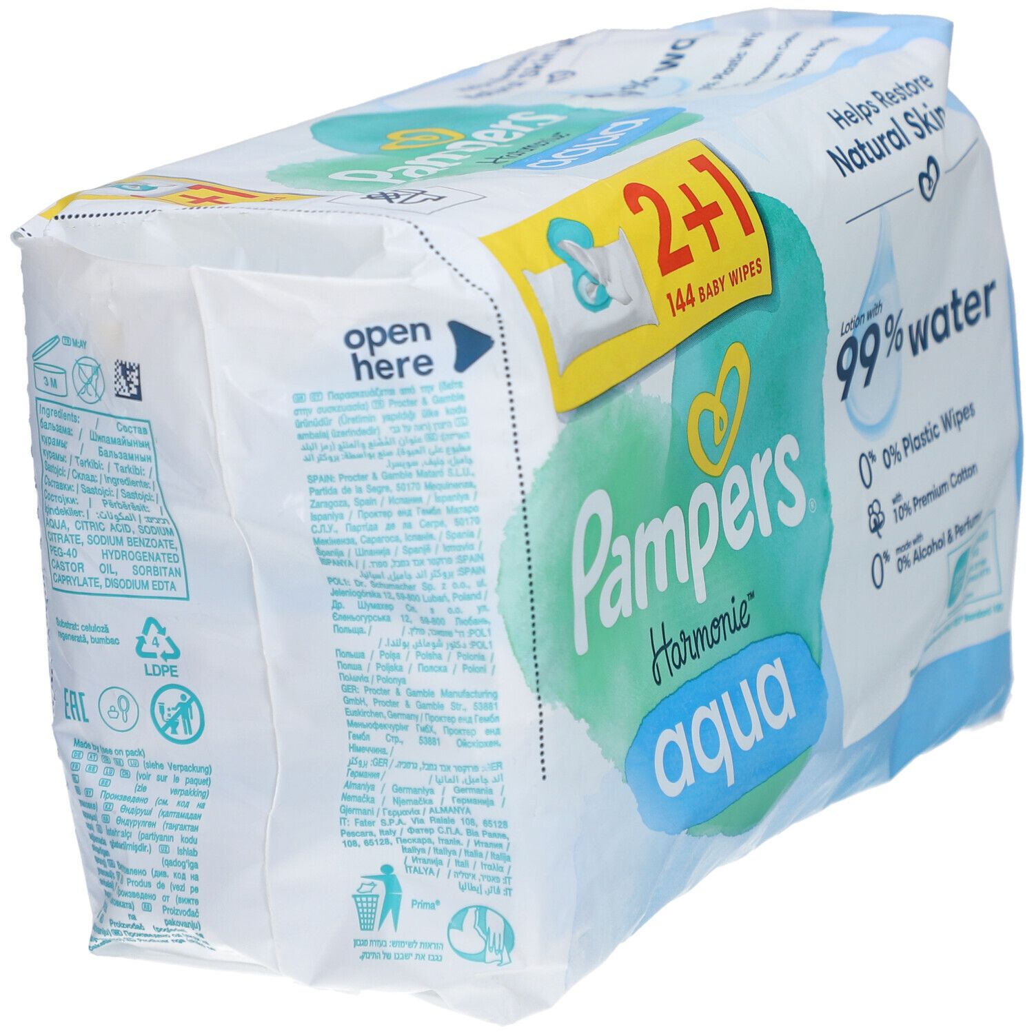 Pampers Harmonie™ Aqua Pack Promo 2+1