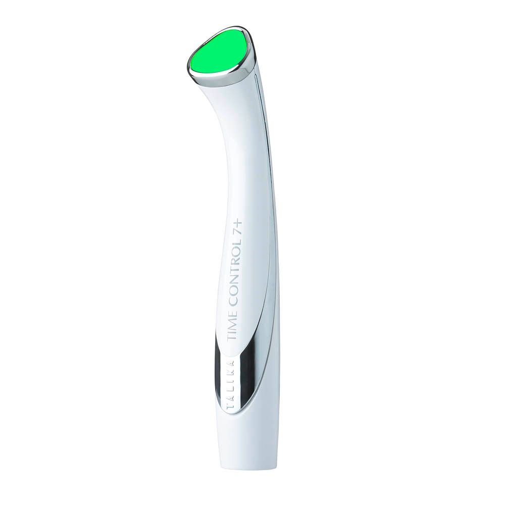 Talika Time Control 7+ apparaat, wit met zilveren applicator.