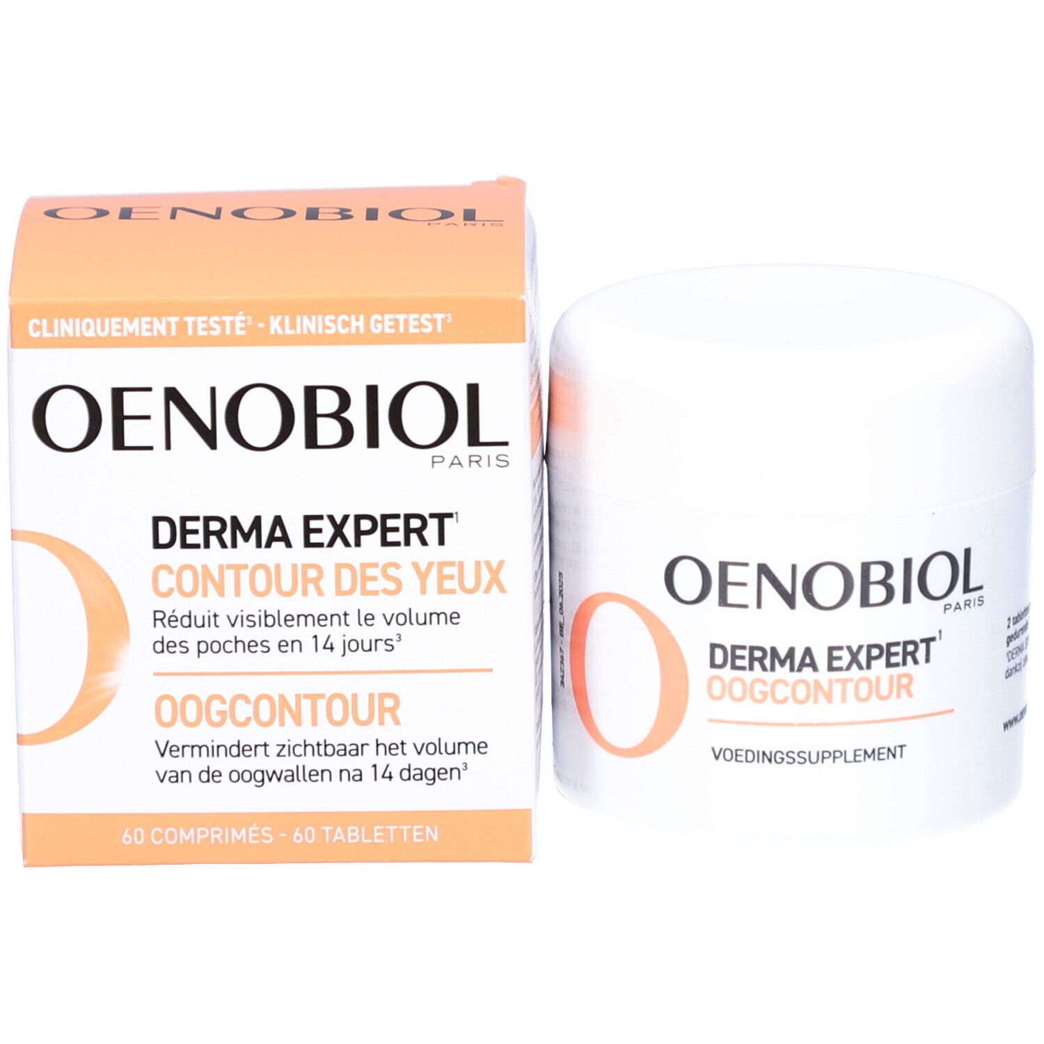 Oenobiol Derma Expert Contour des Yeux et boîte. 60 comprimés.