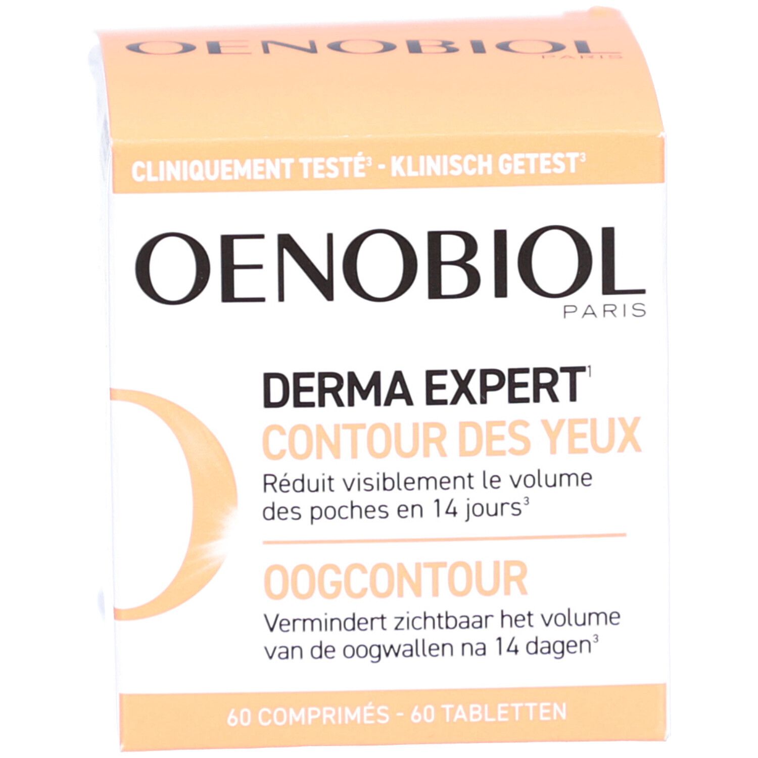 Boîte Oenobiol Derma Expert Contour des Yeux. 60 comprimés.