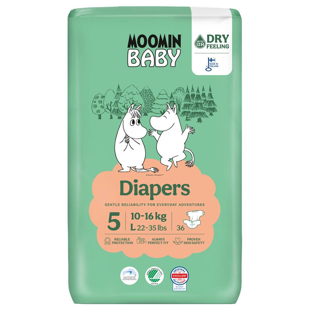Moomin Baby Luiers Maat 5 (10-16 kg)