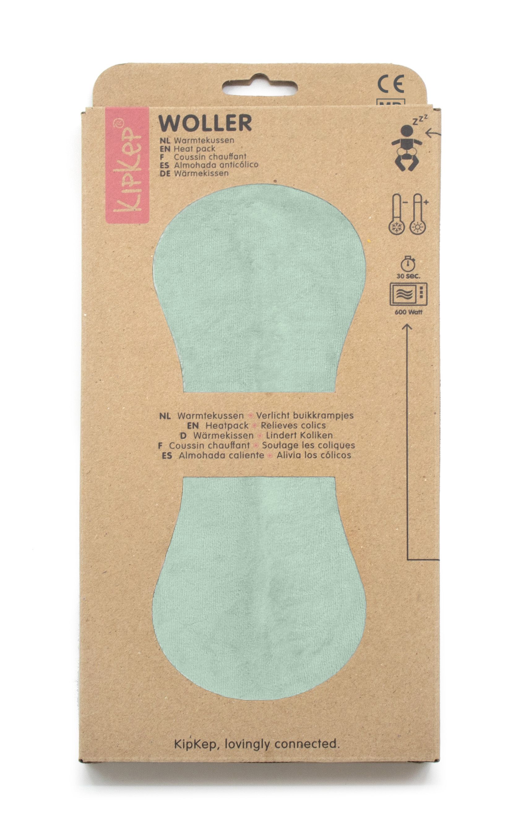 Kipkep Warmtekussen Classic Pale Green
