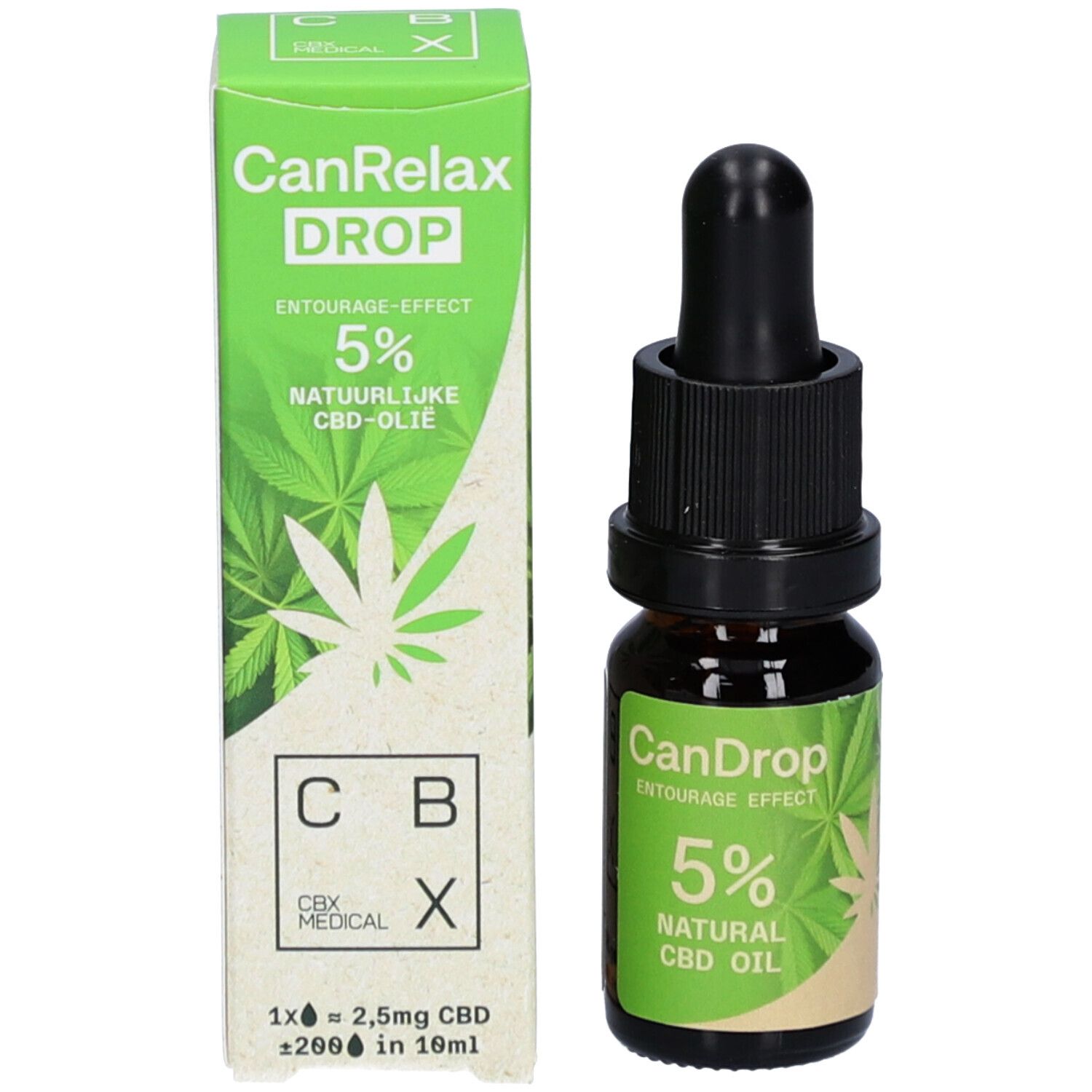 CBX Medical CanRelax Drop 5% Natuurlijke CBD-Olie