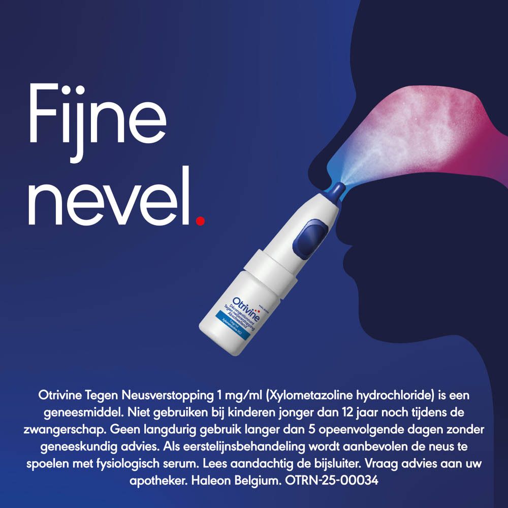 Neusspraytoepassing. Tekst: Fijne nevel.