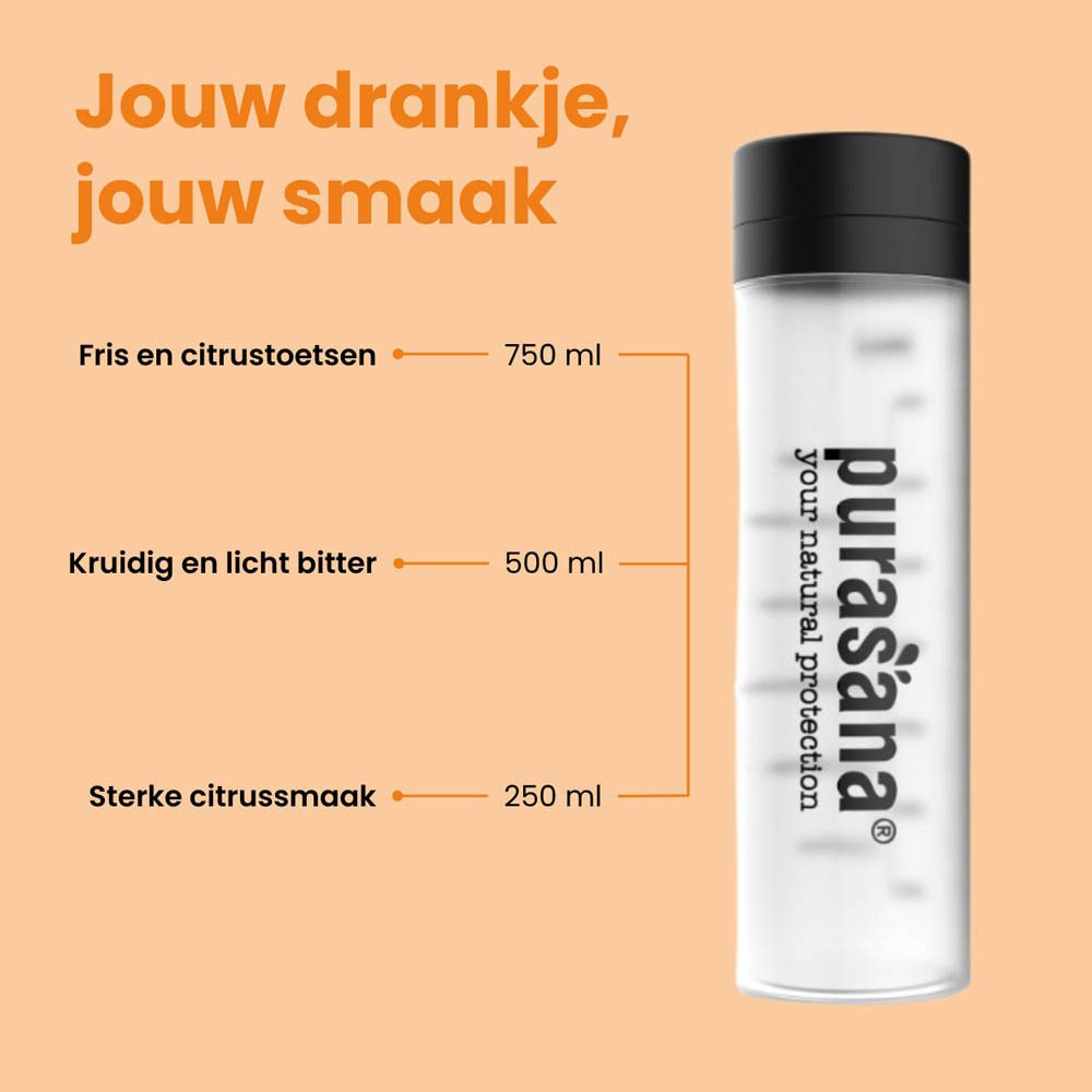 Afbeelding met tekst en iconen. Thema: een sterke immuniteit. Bevat productafbeelding.