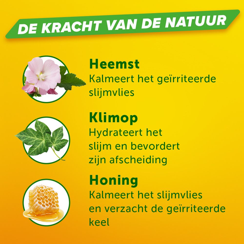 Productfles en doos. Doos met productnaam en gebruiksinformatie.