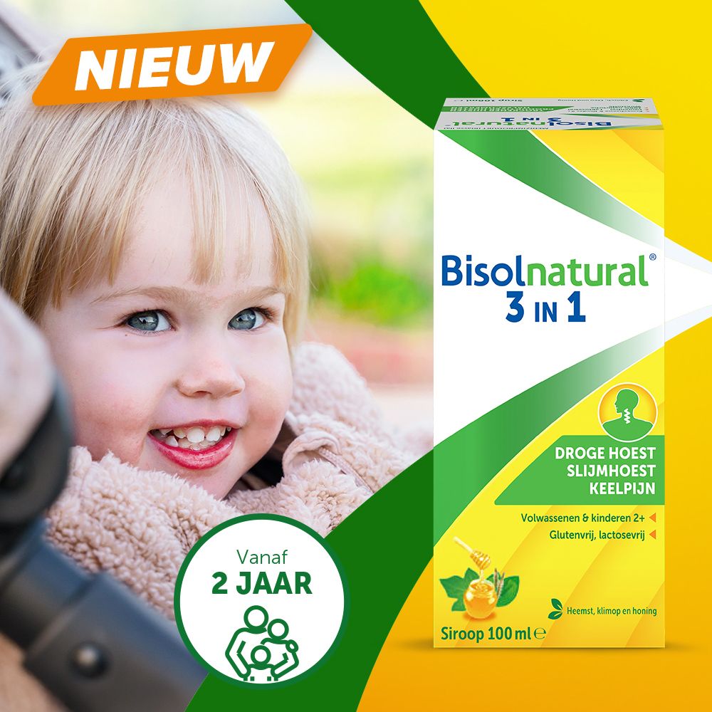 Productfles en doos. Doos met productnaam en gebruiksinformatie.