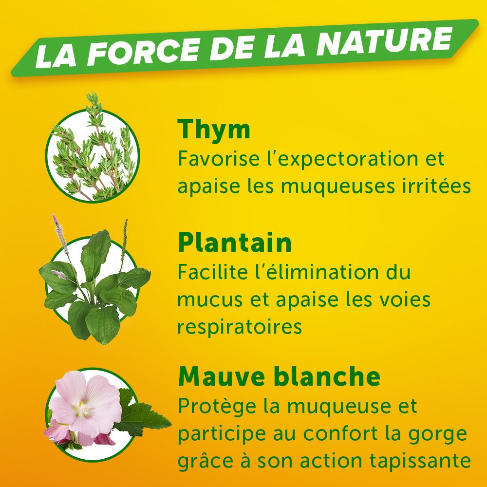 Flacon et boîte. Boîte avec nom et informations sur le produit.