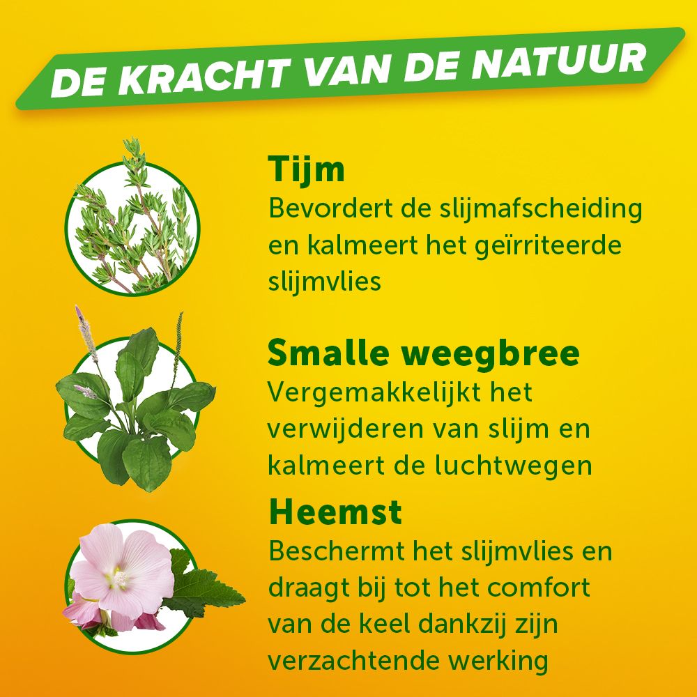 Productfles en doos. Doos met productnaam en info.