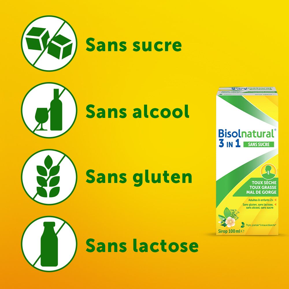 Flacon et boîte. Boîte avec nom et informations sur le produit.