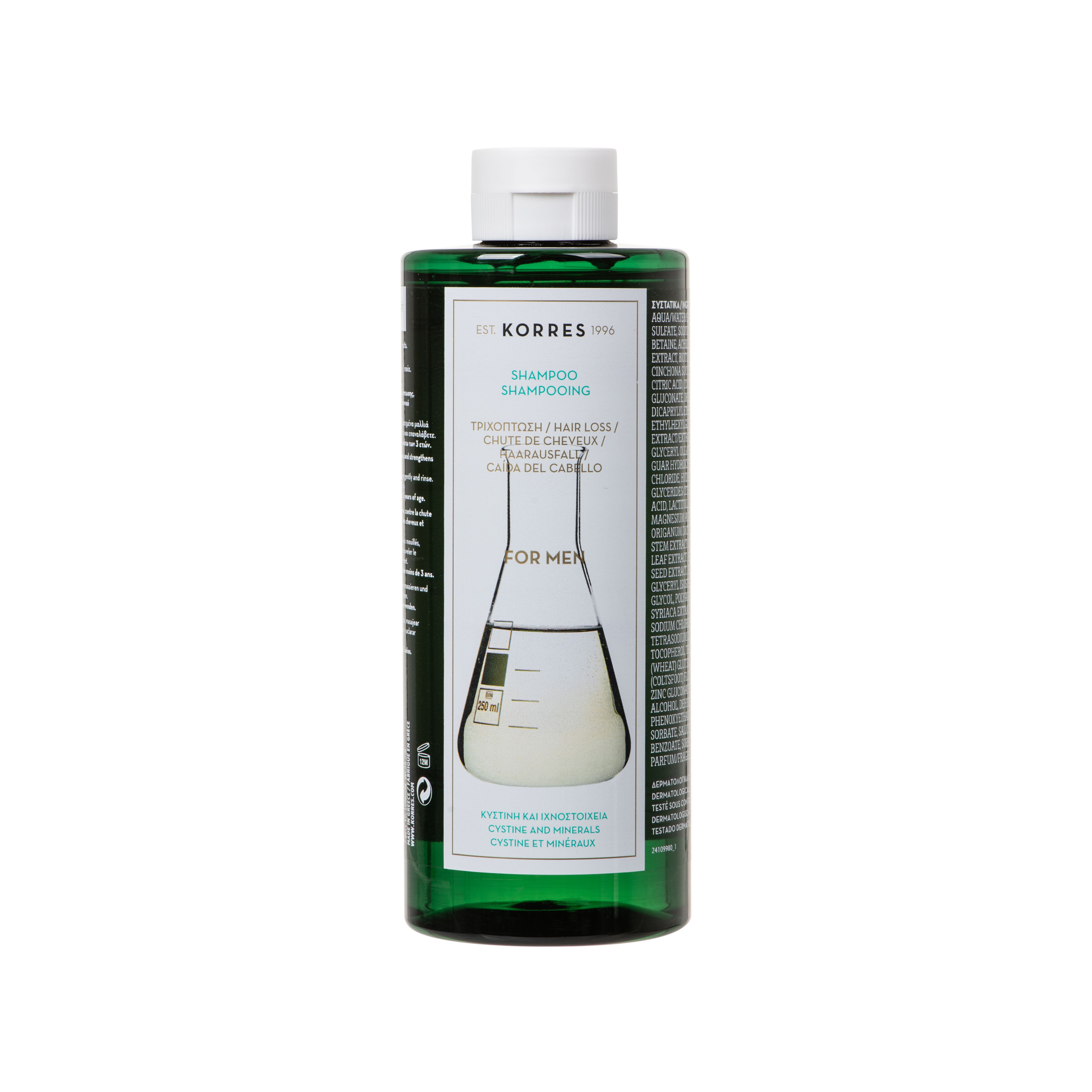 Korres Shampooing Cystine & Minéraux Anti-Chute pour Hommes