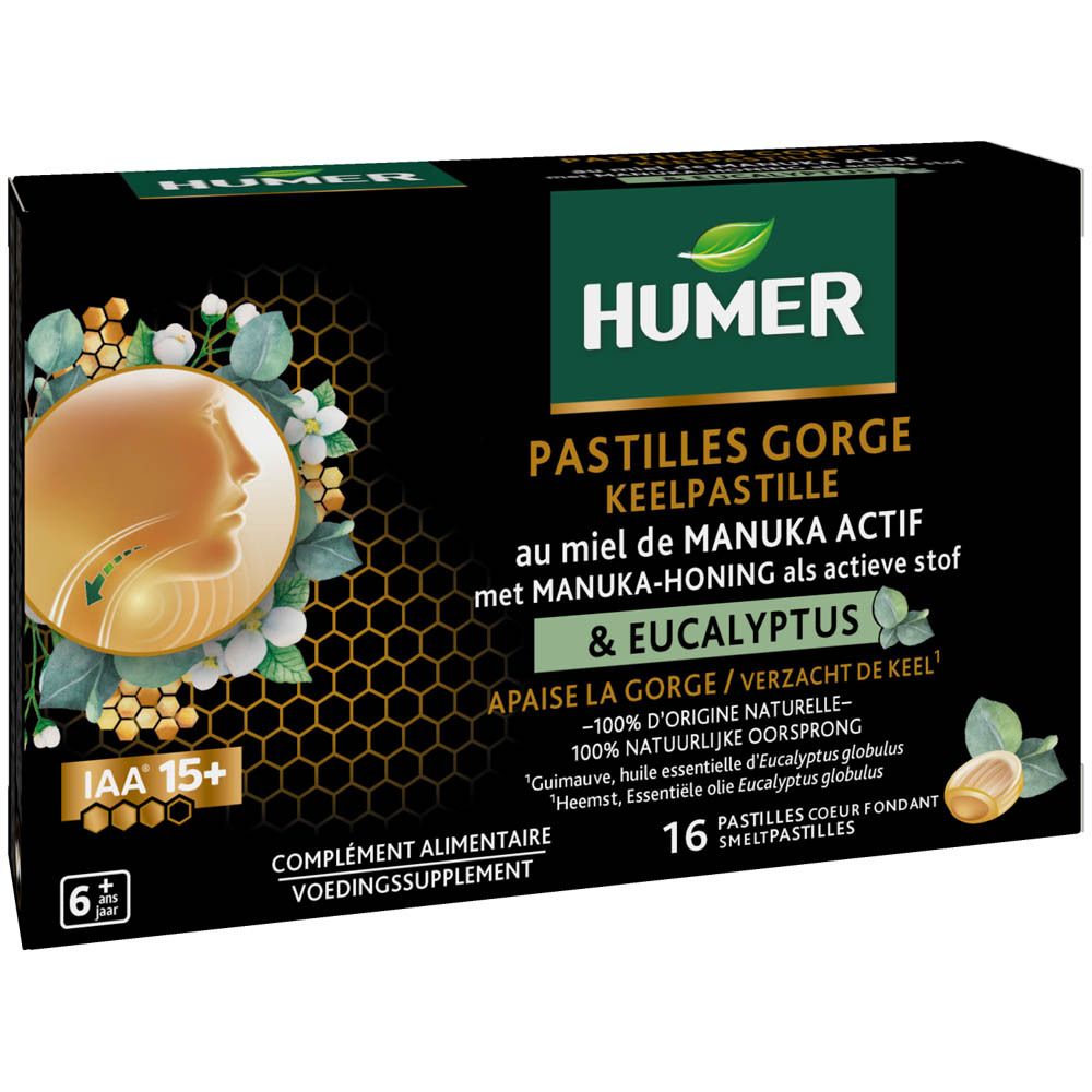 Humer Keelpastilles met Manukahoning