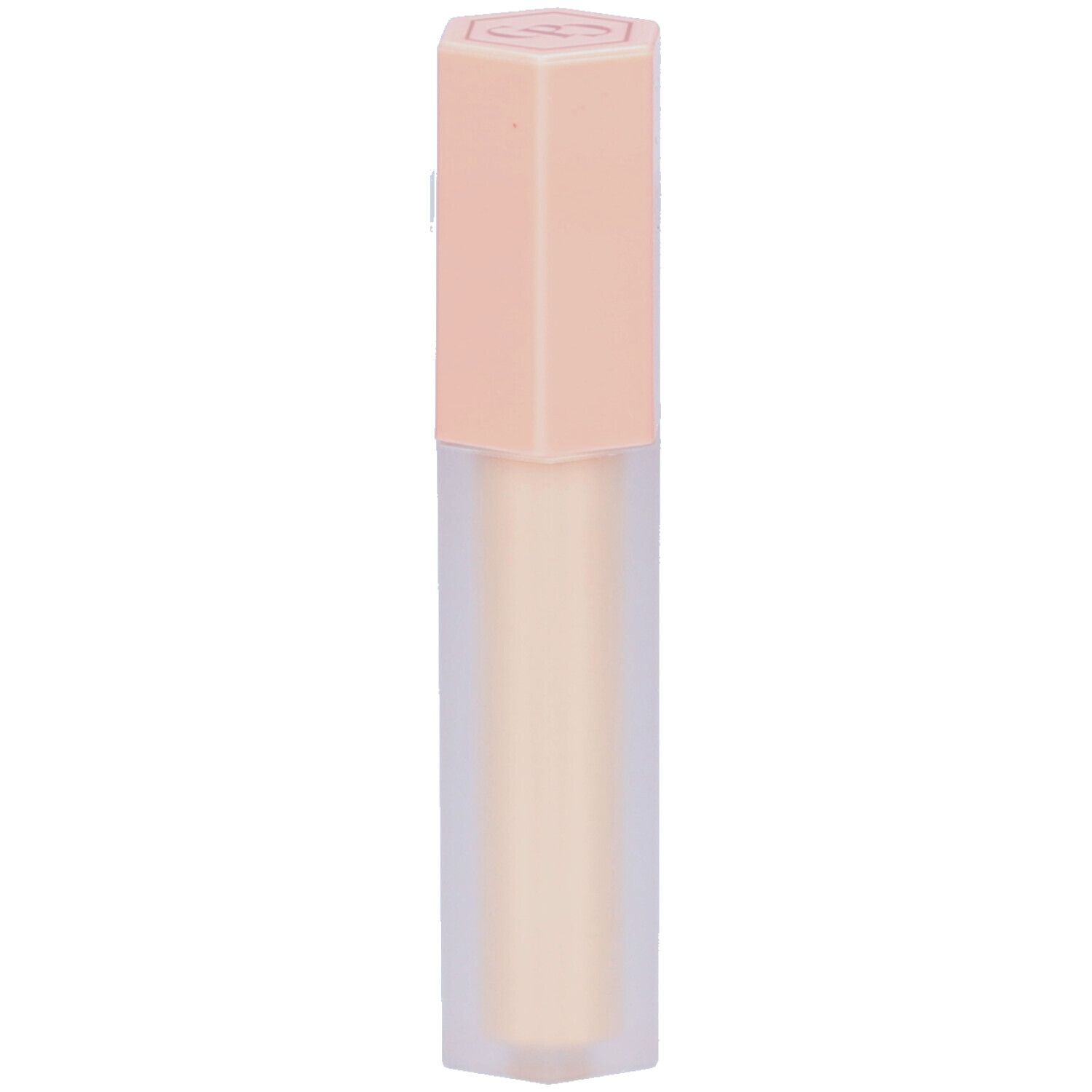 Concealer in kegelvormige houder met roze dop.