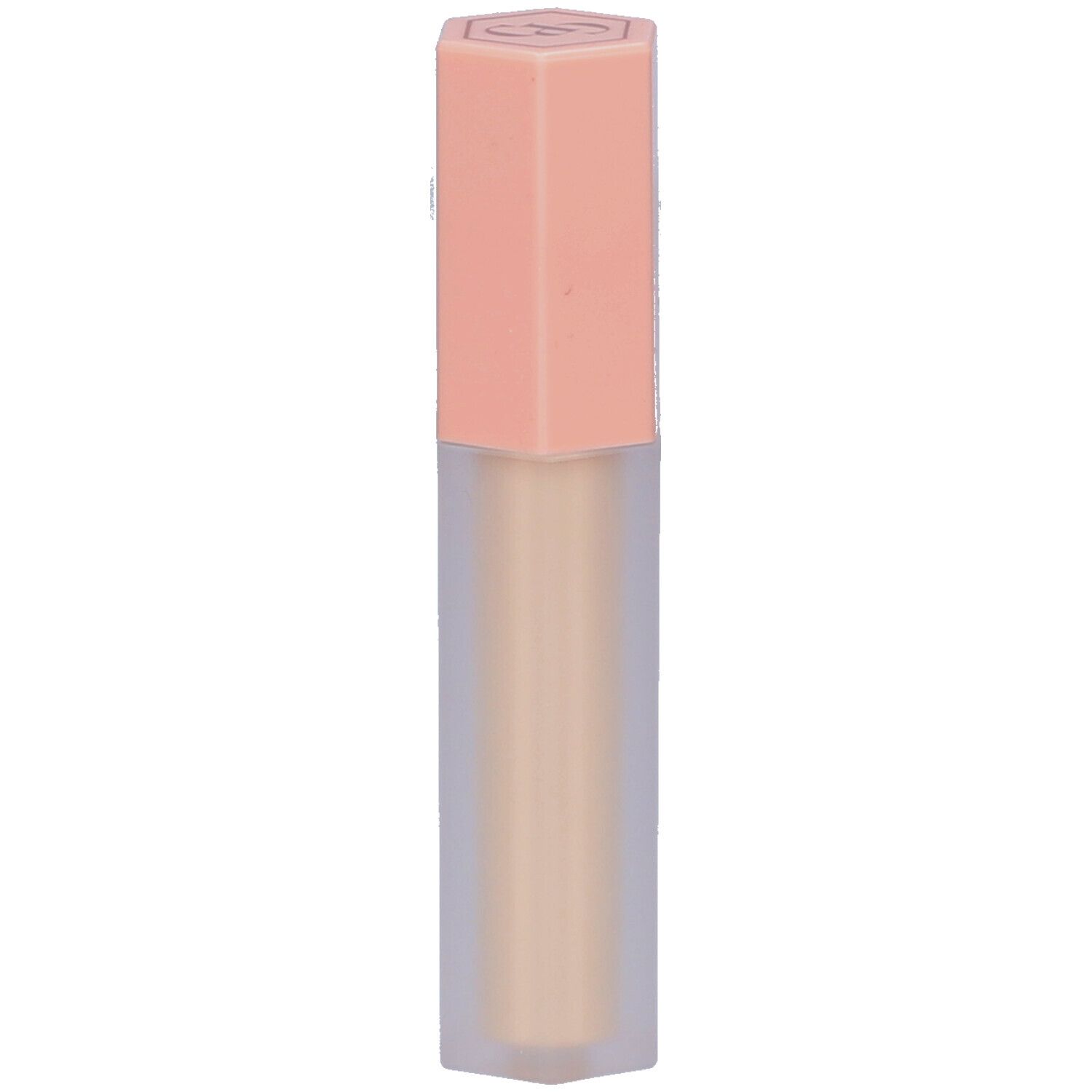 Concealer in kegelvormige houder met roze dop.