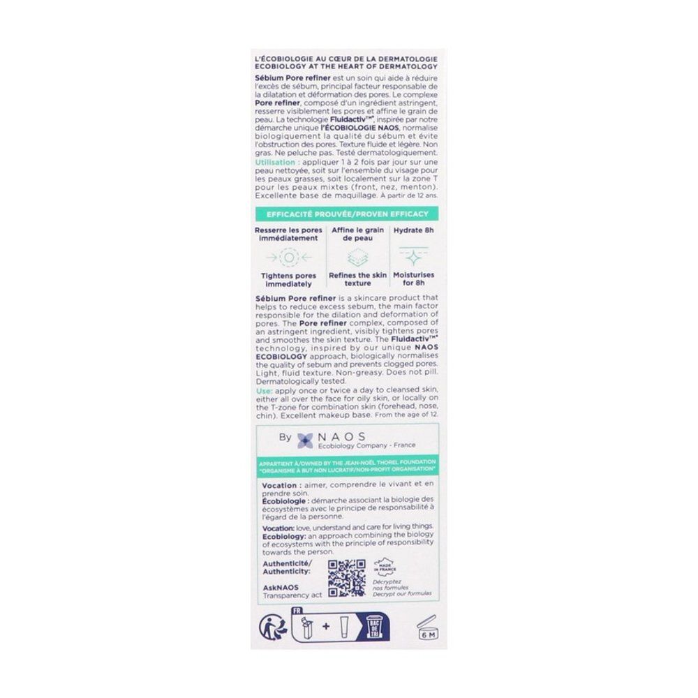 Bioderma Sébium Pore Refiner tube en doos, vooraanzicht.