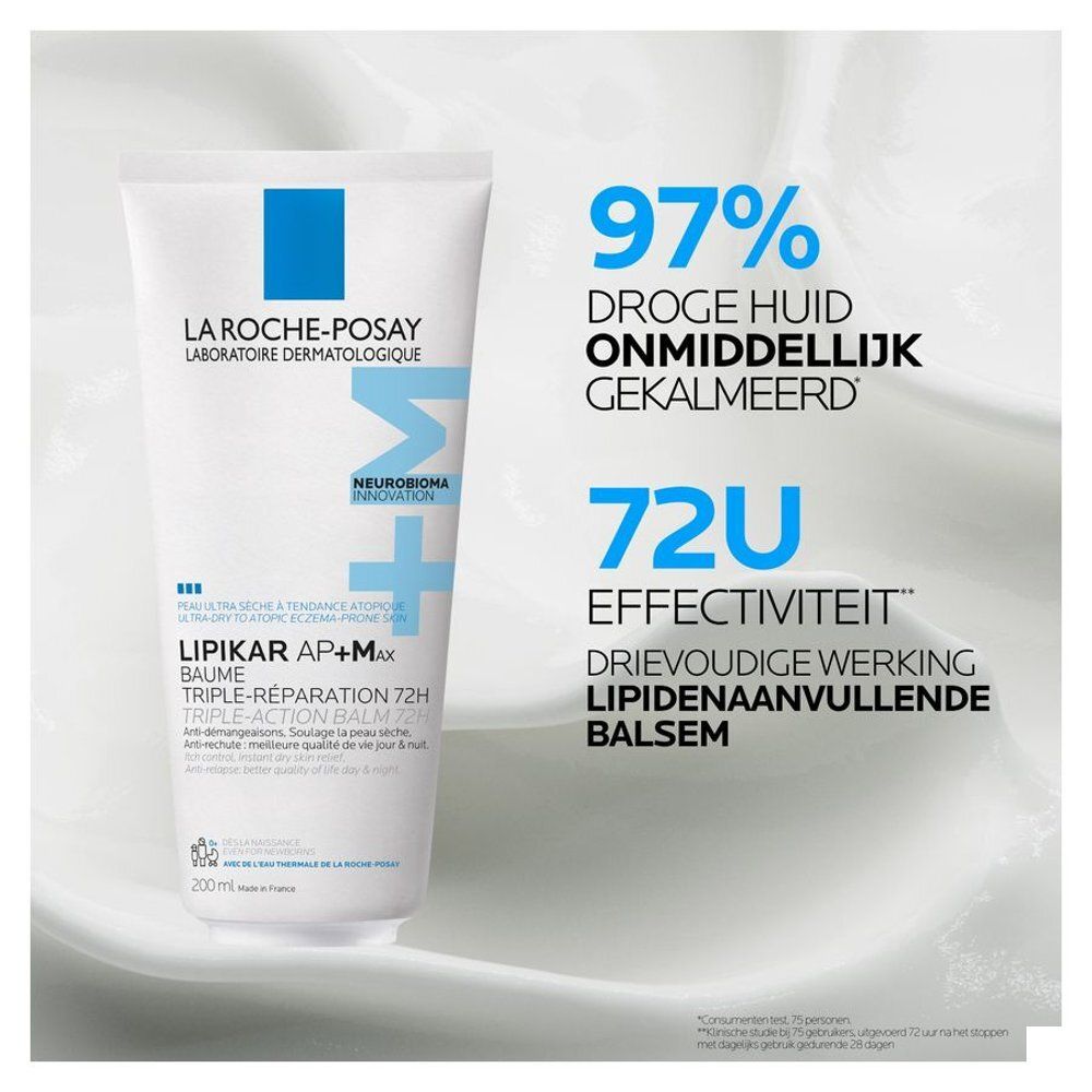 Symbolen en tekst. Aanbevolen door dermatologen. Geschikt voor gevoelige huid. Hypoallergeen. Zonder parfum.