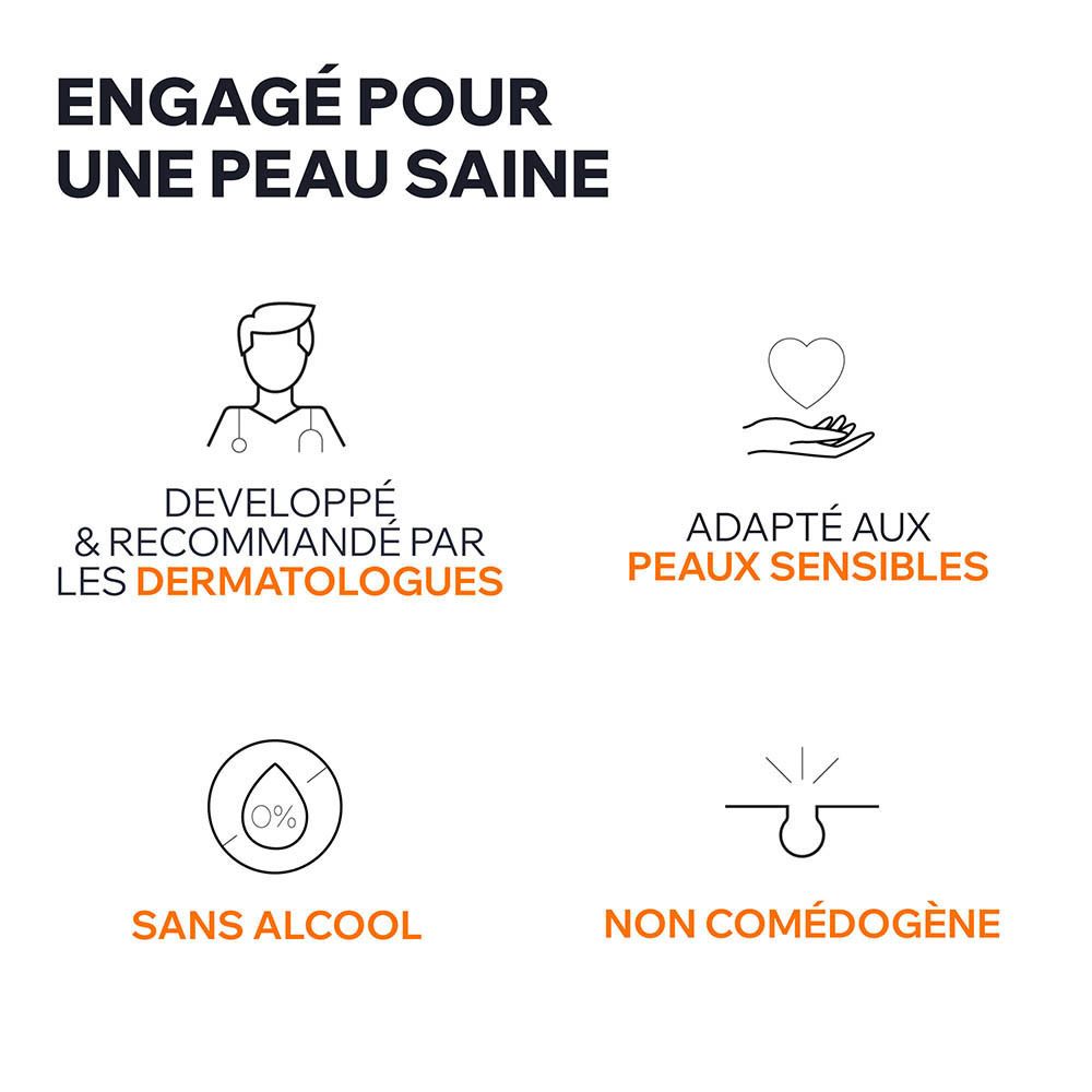 Emballage Uriage Bariesun Aqua fluide ultra-mat SPF50+. Texte sur le produit.