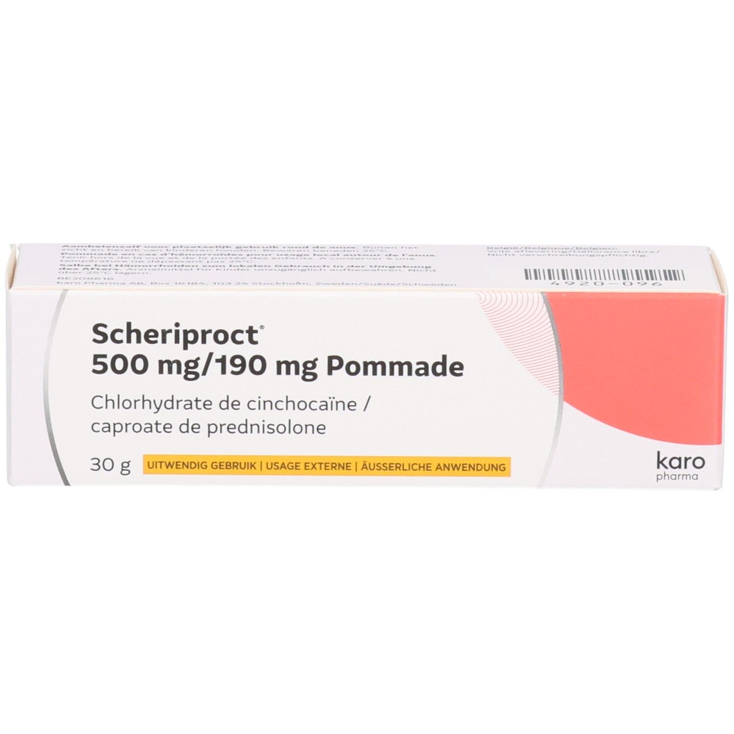 Scheriproct pommade 30 g sans parfum | hémorroïdes, rectite, eczéma anal