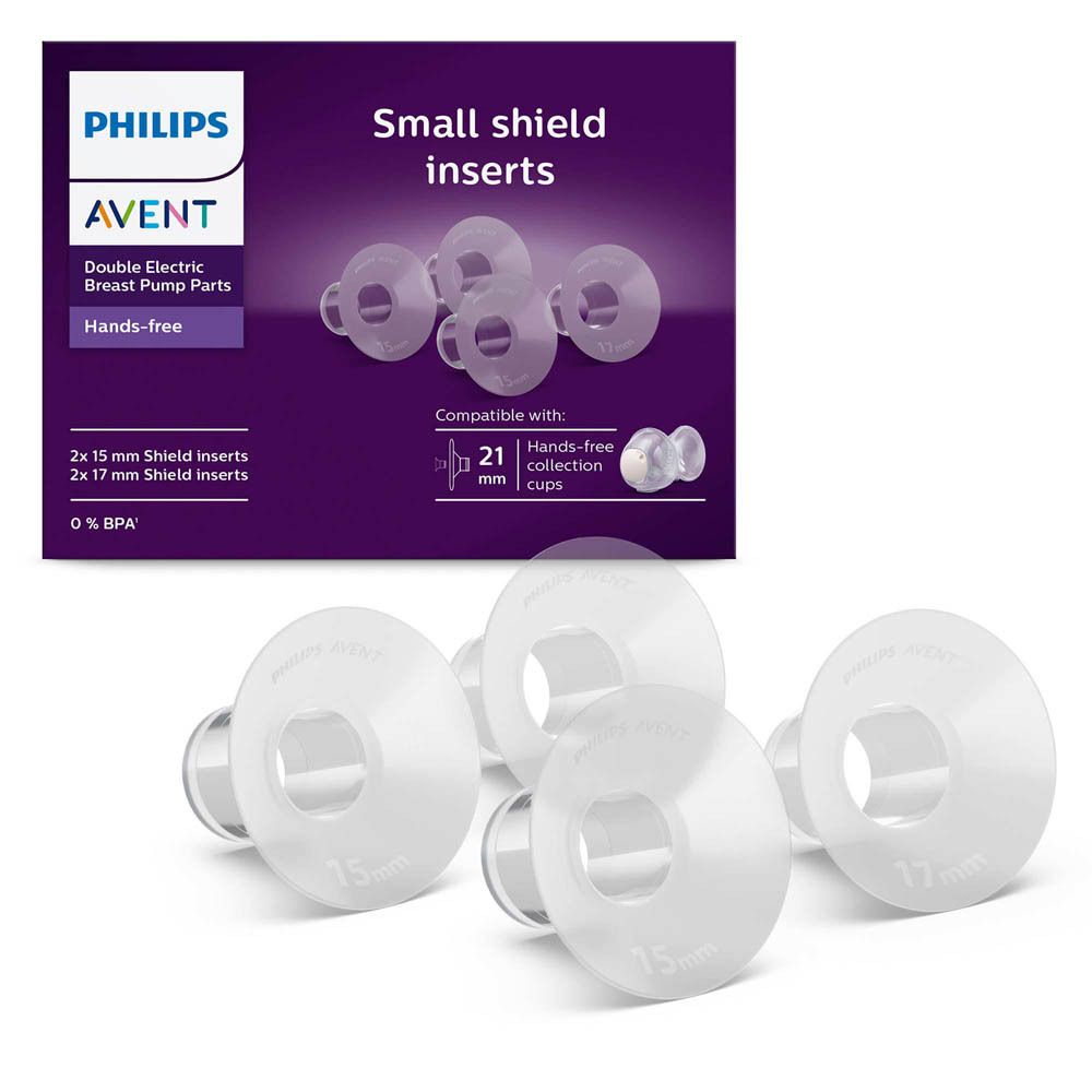 Philips Avent borstschildverkleiners. 2x15mm en 2x17mm. Hands-free. Los en in verpakking.