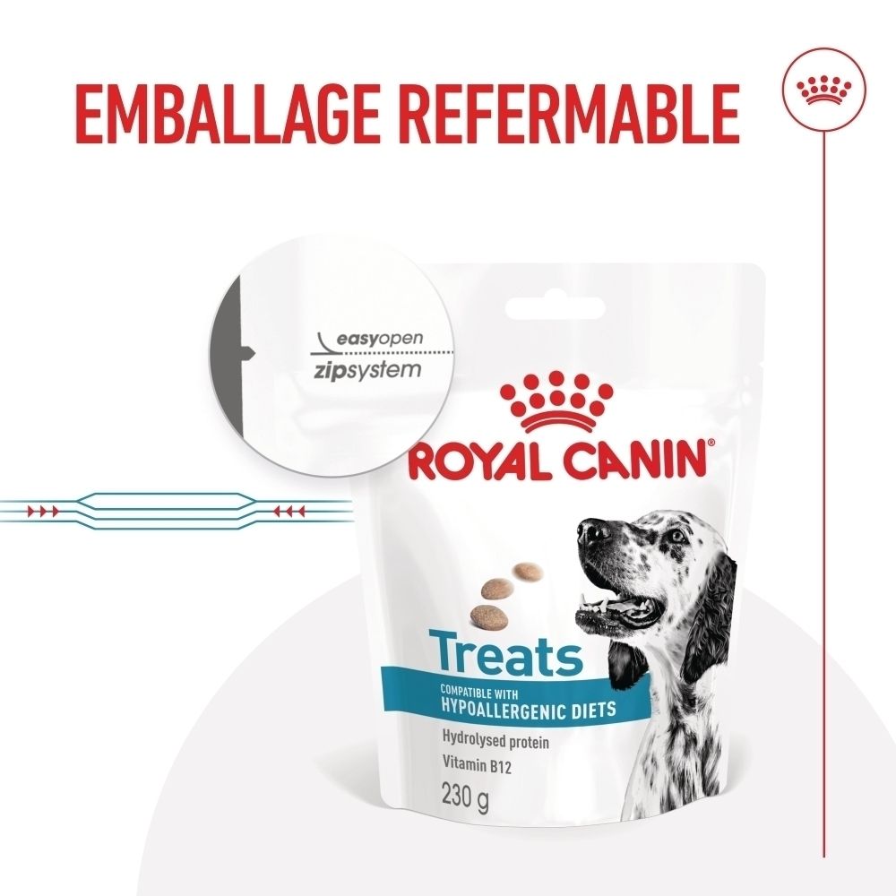 Friandises pour chien Royal Canin, 230g, avec "easyopen zipsystem".