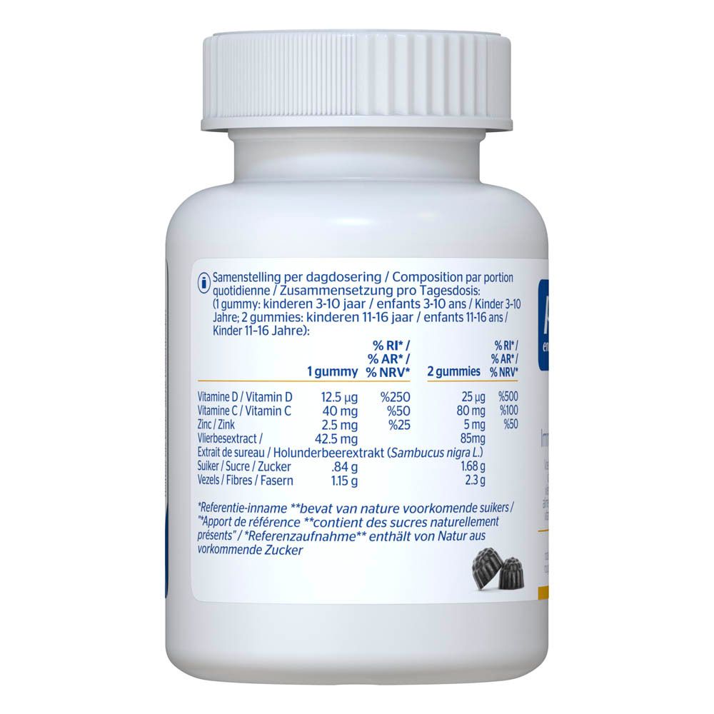 Achterkant van de fles. Voedingswaarde en ingrediënten. Veganistisch, glutenvrij.