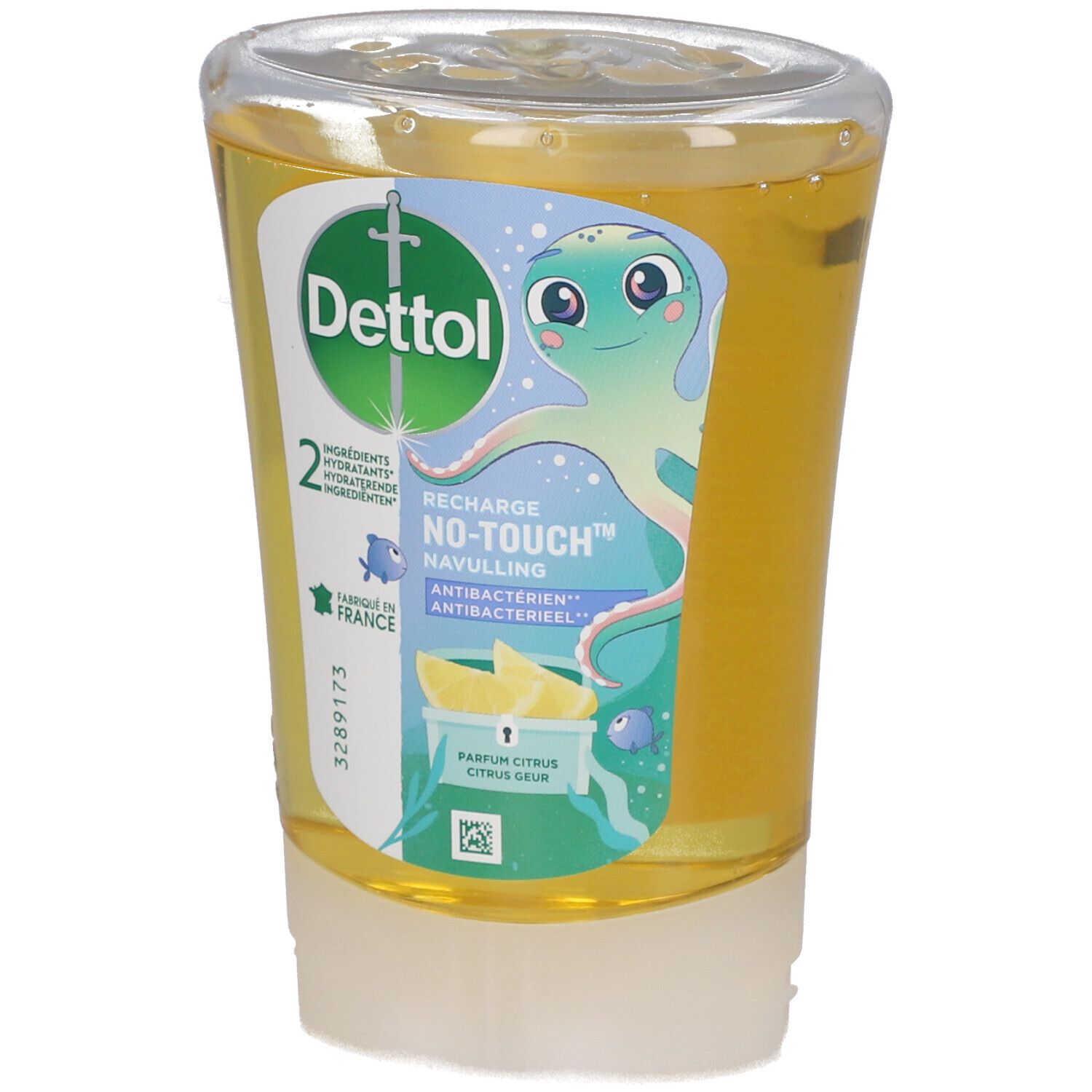 Dettol No-Touch Kids Recharge Savon Antibactérien Citrus
